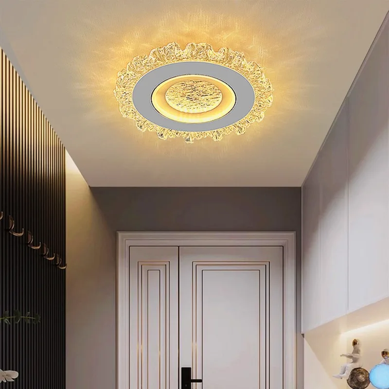 Modern Minimalist Ultra Thin Recessed LED Panel Light New Popular Ceiling Lamp for Hallway Entryway Balcony Lighting Room Decor