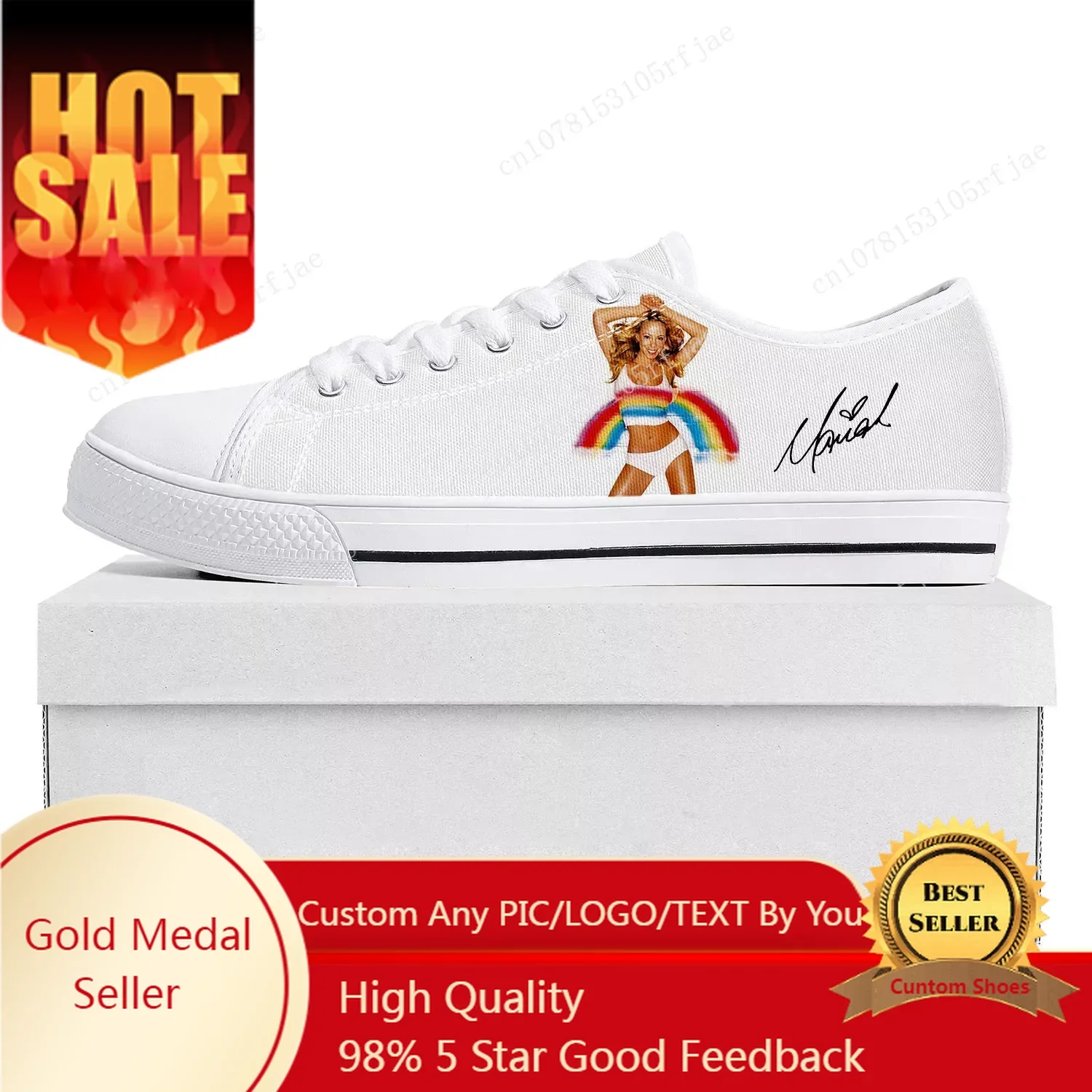 

Низкие кроссовки Mariah Carey, мужские и женские парусиновые кроссовки для подростков, повседневная обувь для пар, белая обувь на заказ