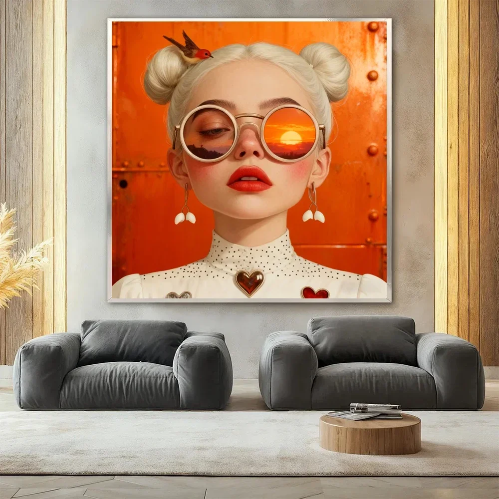 New Arrival Surrealism Woman Portrait Poster Print Abstract Wall Art Fantasy Wonderful Girl Canvas Painting Home Decor Gift