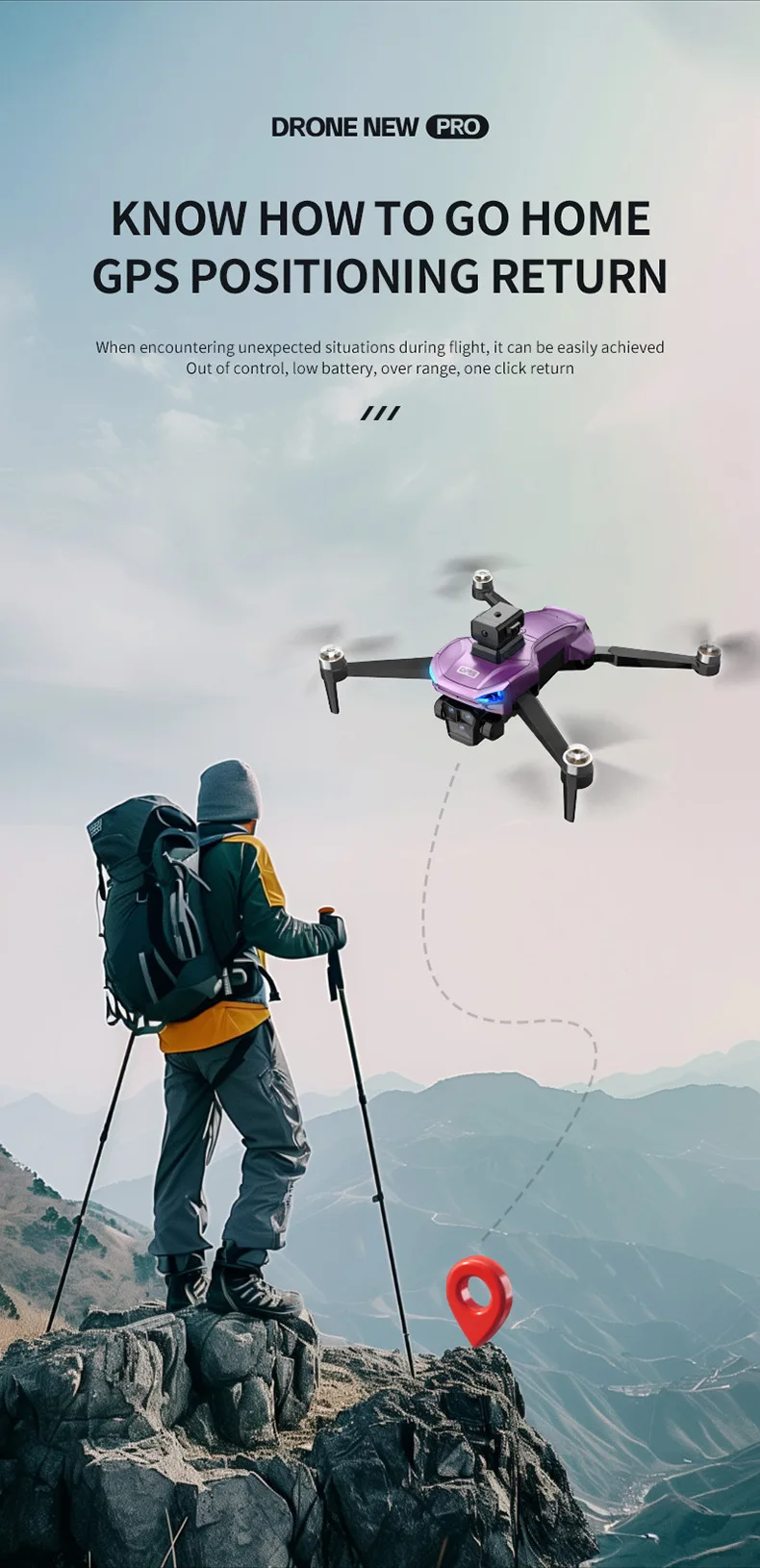 X89 screen control brushless drone GPS positioning one click return high-definition dual camera quadcopter real-time MV shooting