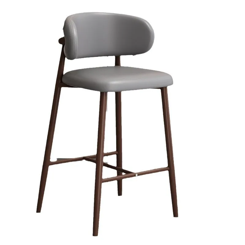 

Simple high chair restaurant bar backrest bar chair manufacturers supply milk tea shop cafe chairs