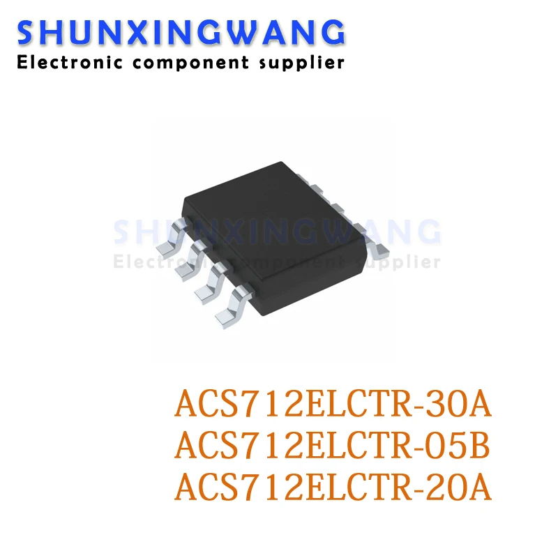 2pcs ACS712ELCTR-20A SOP-8 ACS712-20A ACS712T ACS712TELC-20A ACS712 SOP ACS712ELCTR-05B ACS712ELCTR-30A ACS712ELC-30A