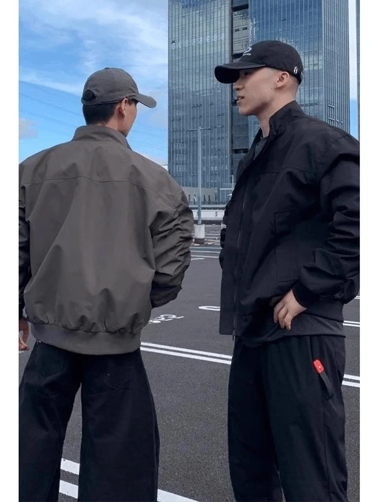 American Sle Tee-Proof Flight Jaet الرجال الخريف الراقية الإحساس بارد الوقوف طوق عمال دراجة نارية البيسبول...