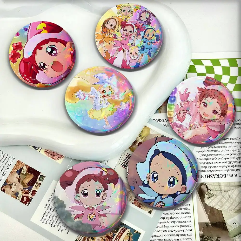 Cartoon M-Magical D-DoReMi For Badge Personalized Custom Laser Reflective Badge Hologram Metal Enamel Pin Brooch Souvenir Gift