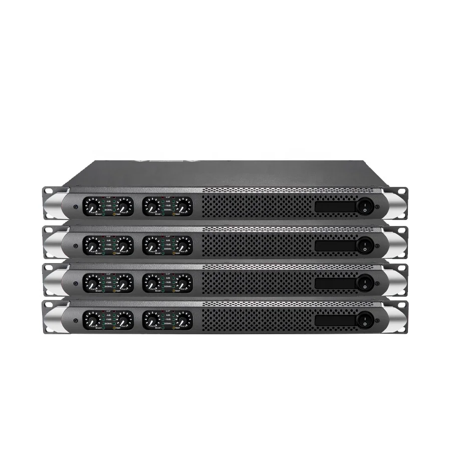 

PAT 4400 FOUR CHANNEL CLASS D Professional Power Amplifier 4 Power Amplifier 1100w 1u Audio Power Amplifier