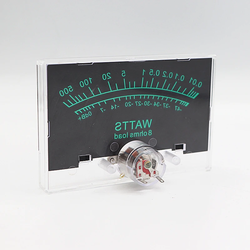 Carlosu 1 Pcs Mechanical VU Meter Pointer DB Power Meter Front Stage DC Power Amplifier Instrument for Audio Engineering - view 6