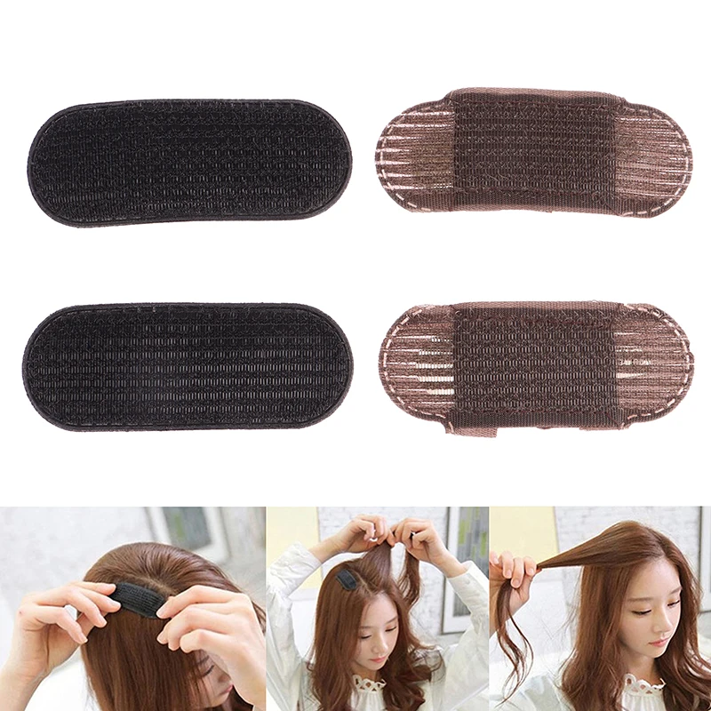 

2PCS Breathable Bangs Mat Hair Clips Black Coffee Princess Hair Tool Set Hair Inserts Invisible Hair Pins