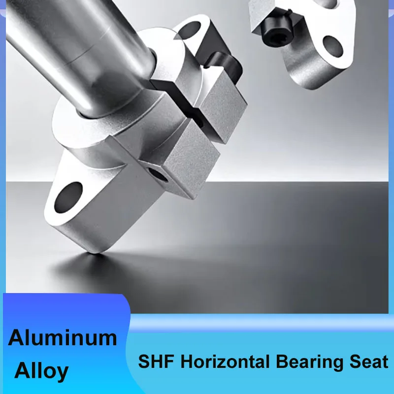 1/3/5 Pcs SHF Horizontal Support Frame Optical Axis Light Rod Bearing Seat Aluminum Alloy Flange Fixed Bracket Fastener Shaft