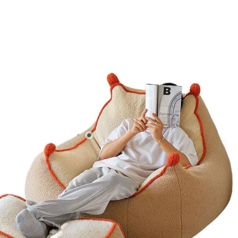

Nordic style lazy sofa Internet celebrity single backrest tatami balcony leisure small bean bag creative recliner small sofa