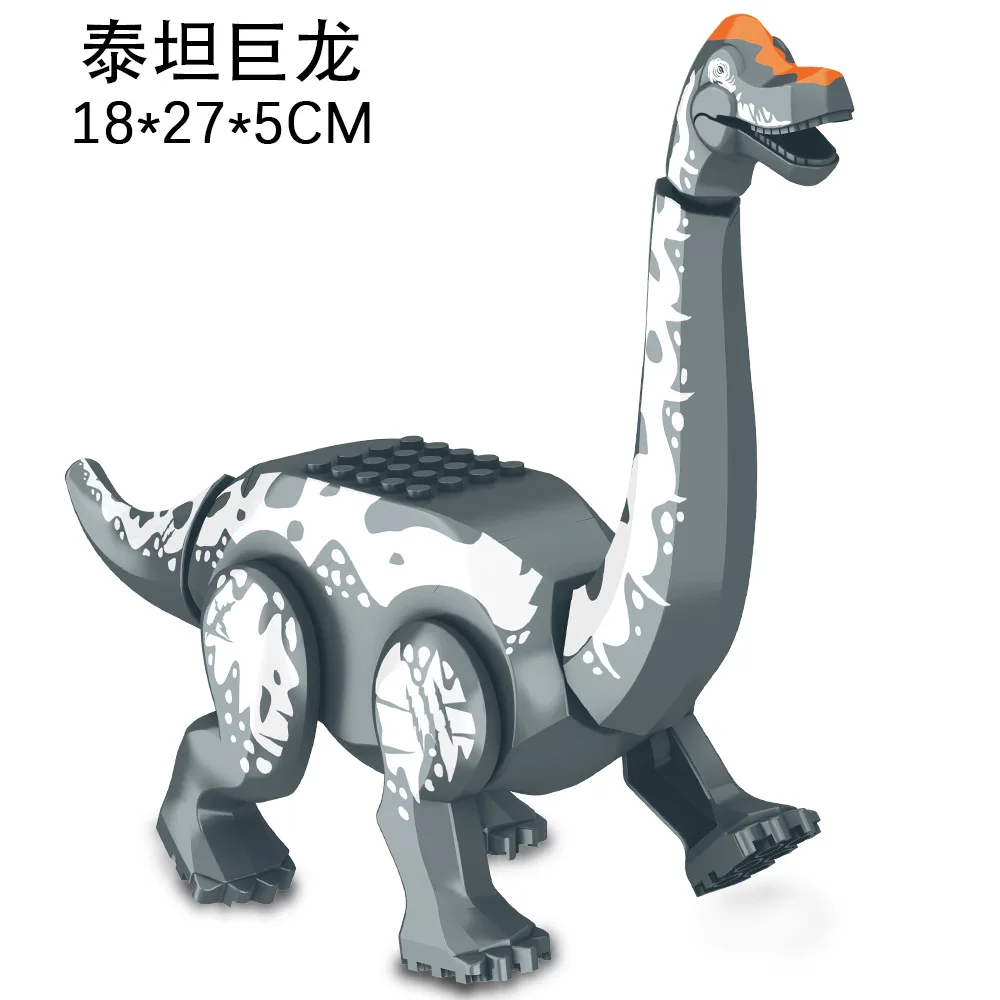 Jurassic Dino World Large Dinosaurs Figures Bricks Building Blocks Velociraptor T-Rex Triceratops Indominus Rex Toys For Kids