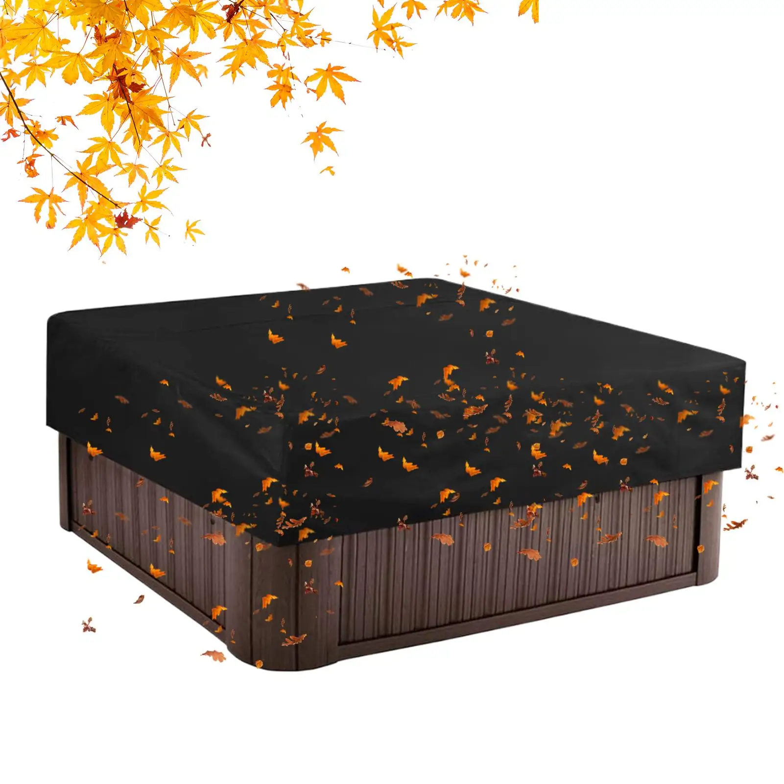 

Spa Cover Heavy Duty Square UV Protection Replacement Spa Covers For Hot Tub For Outdoor Garden Backyard Deck Poolside