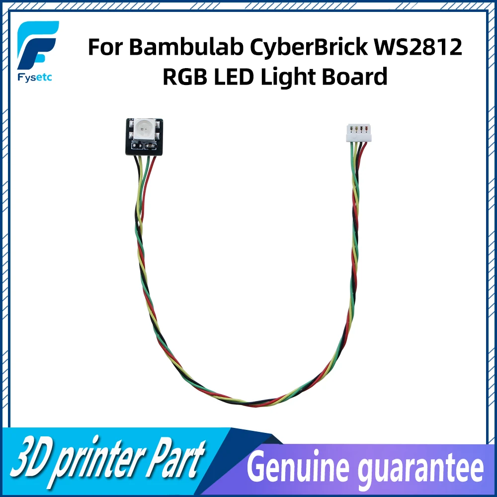 For BambuLab Cyber Brick Ws2812 RGB LED Light Board  DIY Parts For Bambu Lab 3D Printer Parts