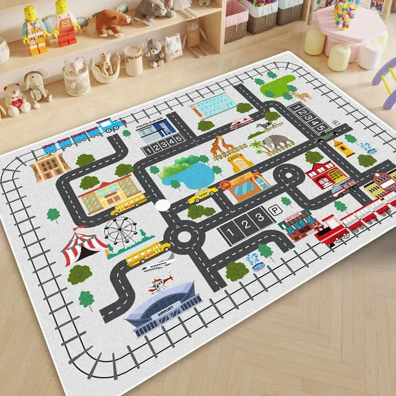 Dywanik do zabawy dla dzieci – miękka mata podłogowa do pokoju dziecięcego, salonu, antypoślizgowy dywan do gier, wystrój domu