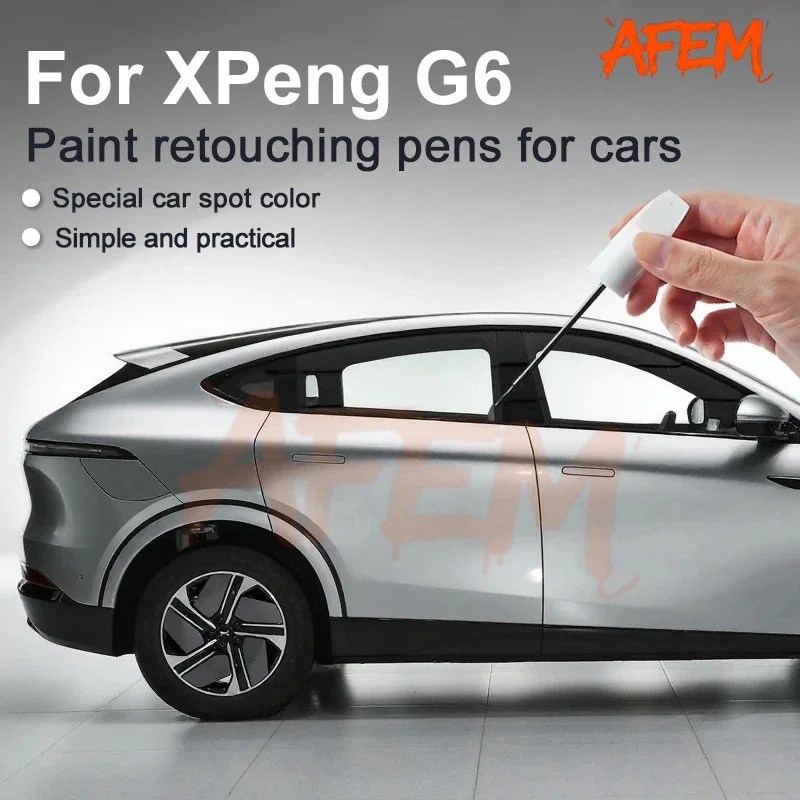 For Xpeng G6 Car Touch Up Paint Scratch Removal Repair Paint Car Paint Protection Clear Coat Pen White Cloud Orange Blue 125