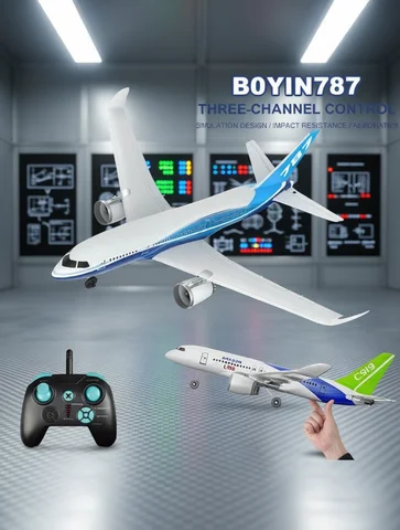 BM30 787 3CH RC Airplane 2.4G Remote Control Glider Intelligent Gyroscope EPP Foam Aircraft Plane Model Toys for Adults BM29