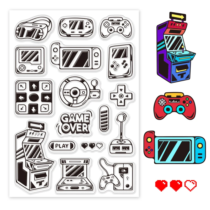 1PC Key Clear Stempel voor het maken van kaarten Decoratie Scrapbooking Benodigdheden Klok Clear Stamps Zakhorloges Transparante rubberen stempels