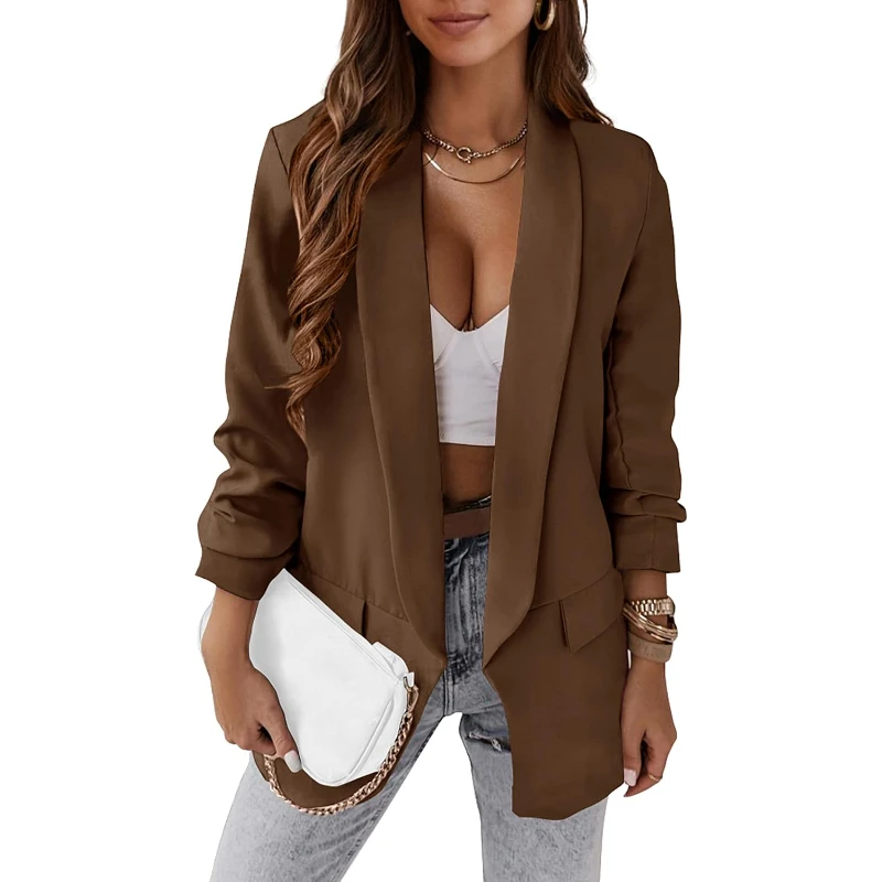 

Blazers For Women Oversized Business Casual Long Sleeve Open Front Work Office Suit Jackets Trendy Clothes