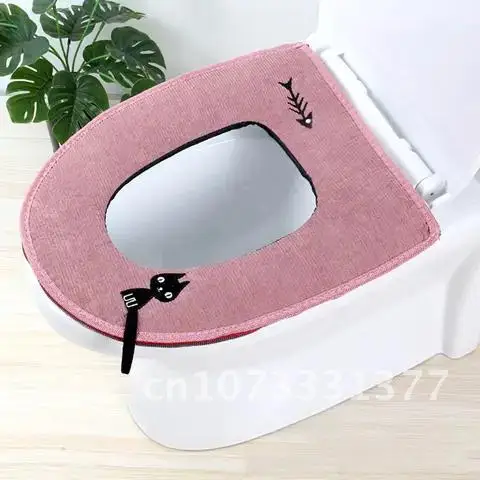 

Cushion Toilet Seat Bidet Covers Plush Thick Pad Washable Soft Winter Warmer Mat Pad Cushion Bathroom Accessories