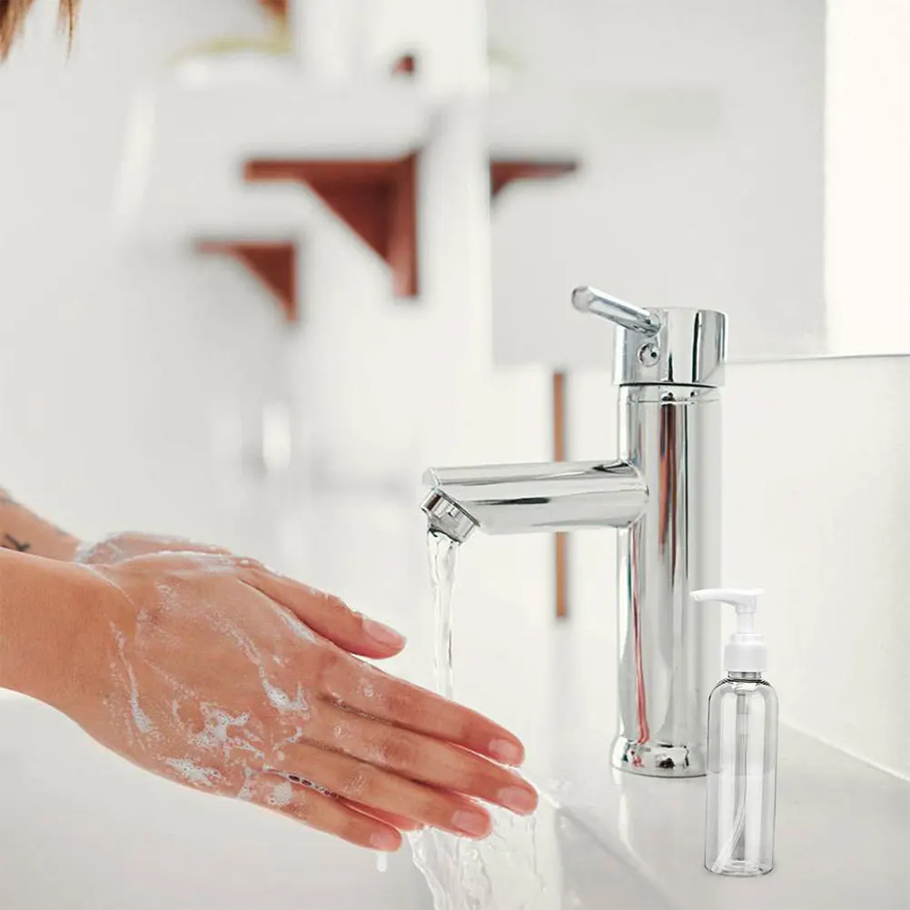 4 Pcs Separeted Empty Bottle Travel Liquid Bottles for Lotion Containers White