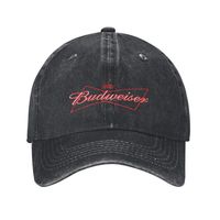 Casual Budweiser Hats Hip Hop Hat Cotton Baseball Cap Custom Adjustable Trucker Hat for Men & Women