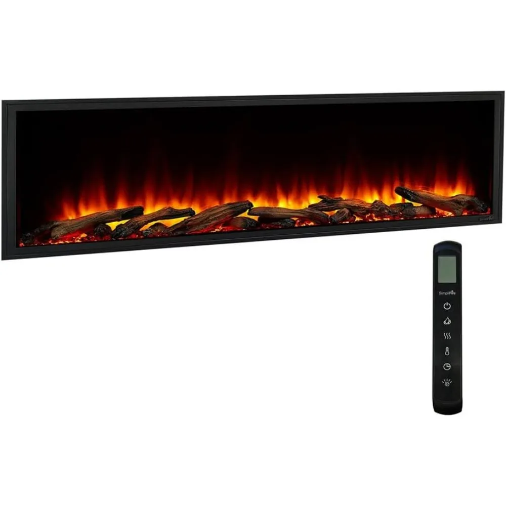 55-Inch Scion Clean Face Indoor/Outdoor Linear Electric Fireplace (SF-SC55-BK)