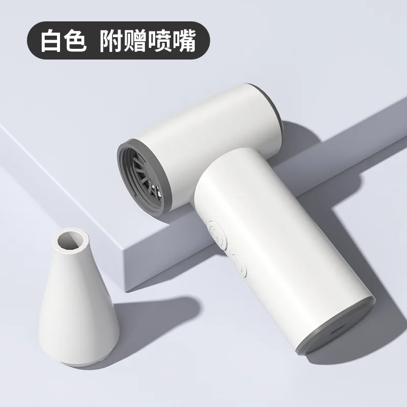 2026 Portable High Speed Turbo Fan Handheld Mini Cooling Blower With Nozzle Outdoor Strong Wind Personal Air Conditioner White