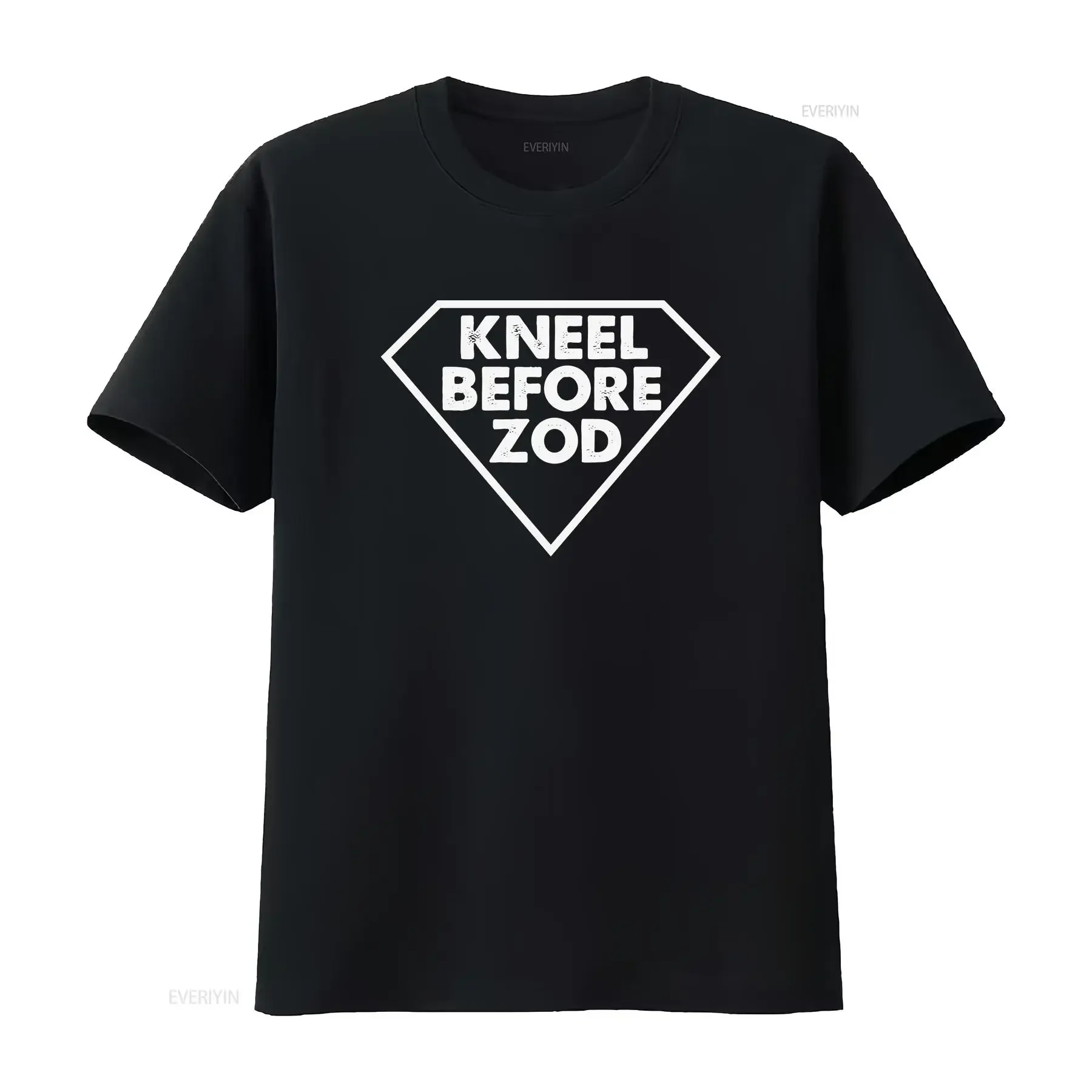 Kneel Before Zod Diamond Jersey  T Shirt Available in Larger Sizes vintage Washed Casual fashion homme Breathable Slightly