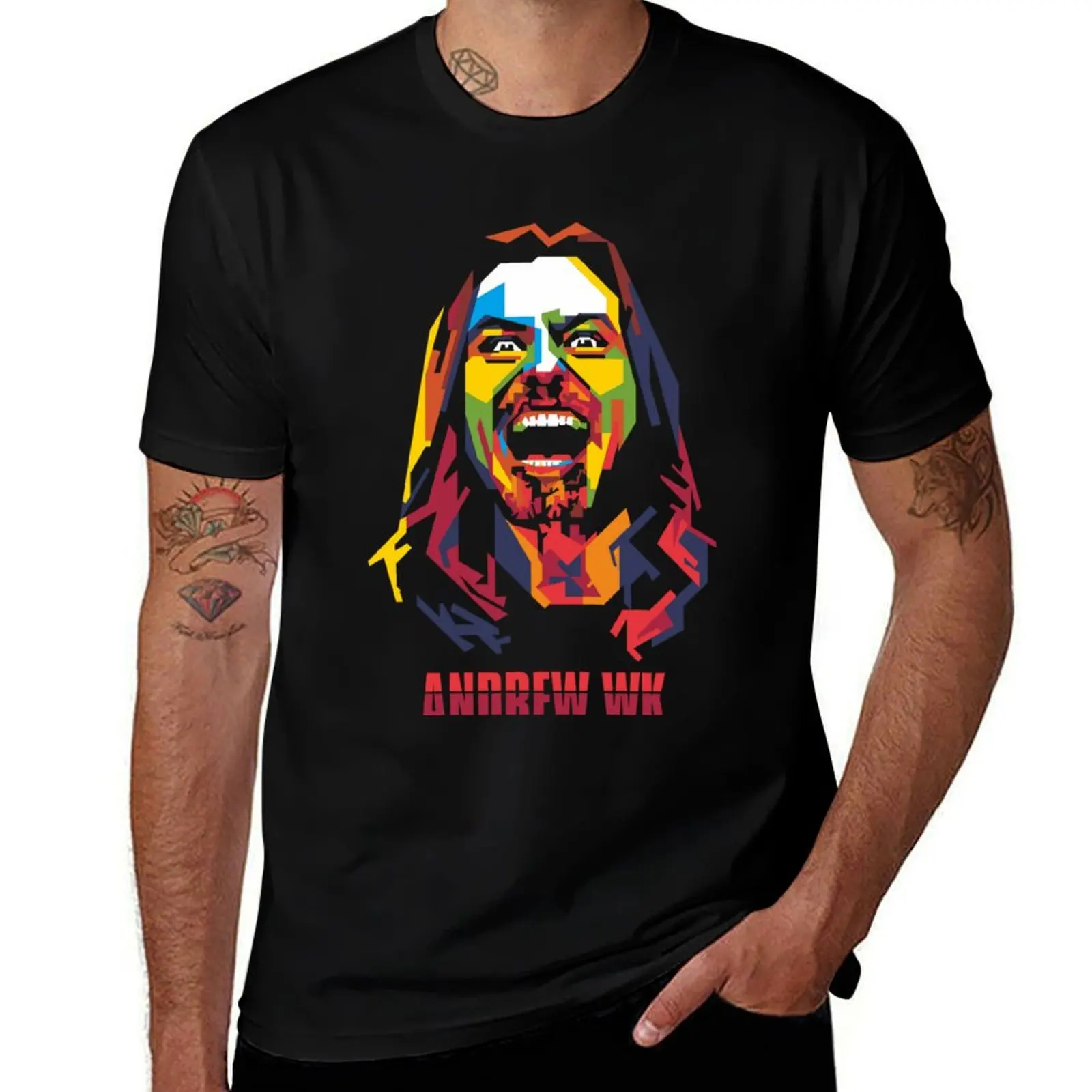 Andrew W.K Classic . T-Shirt Large Size Breathable Tee T-Shirt