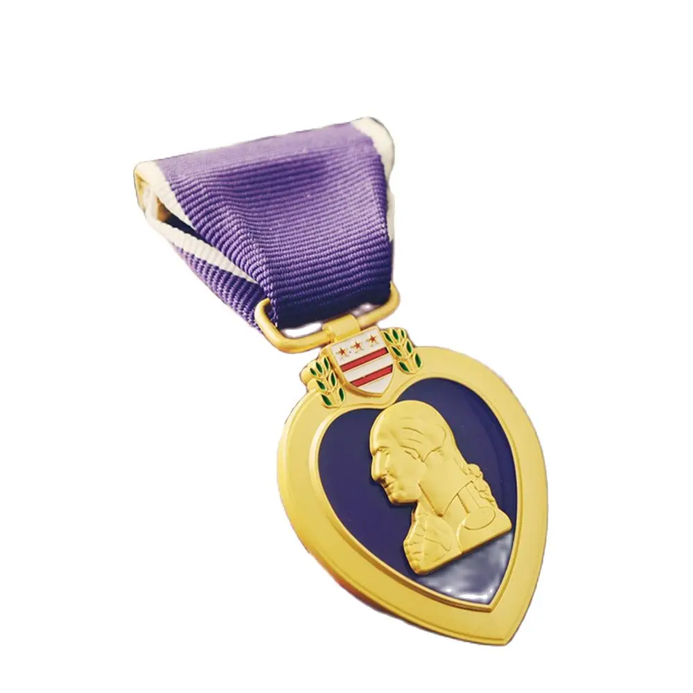 World War II Soviet Union Stalin Lenin Gold Little Gold Star Medal Hero Medal US Army Purple Heart Medal Souvenir