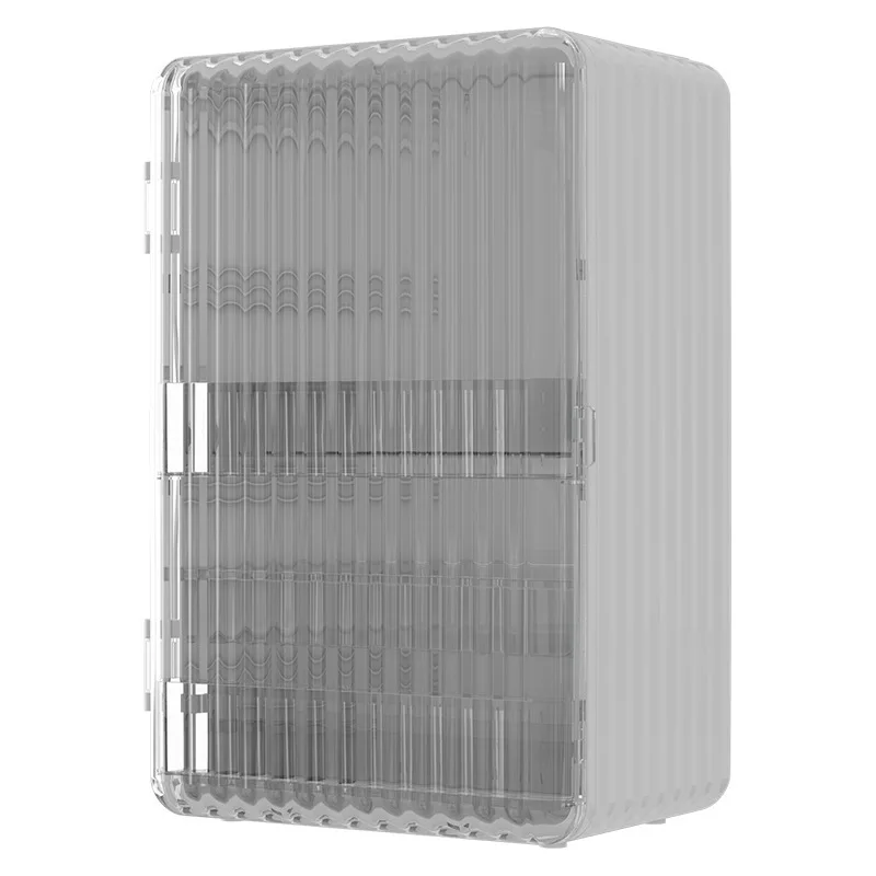 Light Luxury Cosmetics Organizer with Lid Dustproof Multifunctional Storage Box Desktop Rack Large Capacity Makeup Lipstick Box