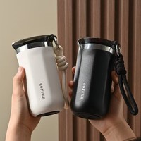 Portable 350ML/500ML Stainless Steel Insulated Cup Double Wall Leak-Proof Vacuum Flask with Lid Thermal Mug Travel Use