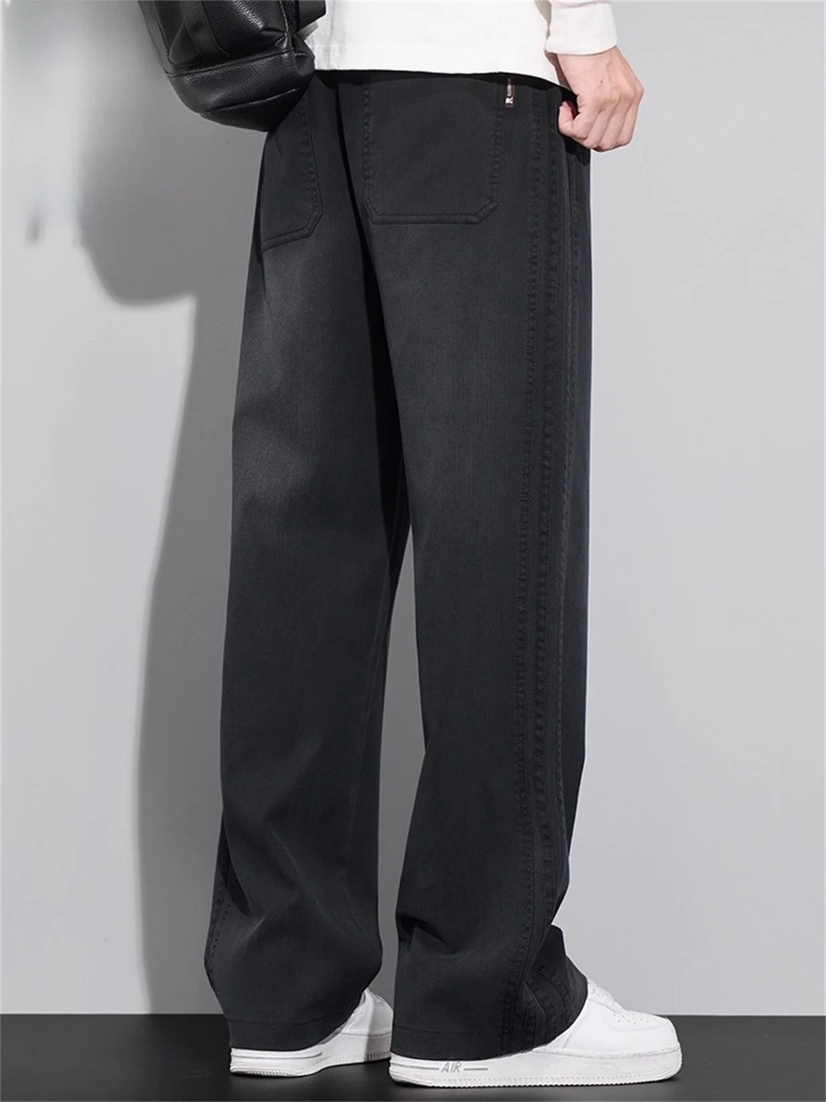 

Ry Men's Casual Pants Loose Straight Leg Wide Leg Long Spring 2026 New Sle Youthful Vitali Sle Anti-Wrinkle