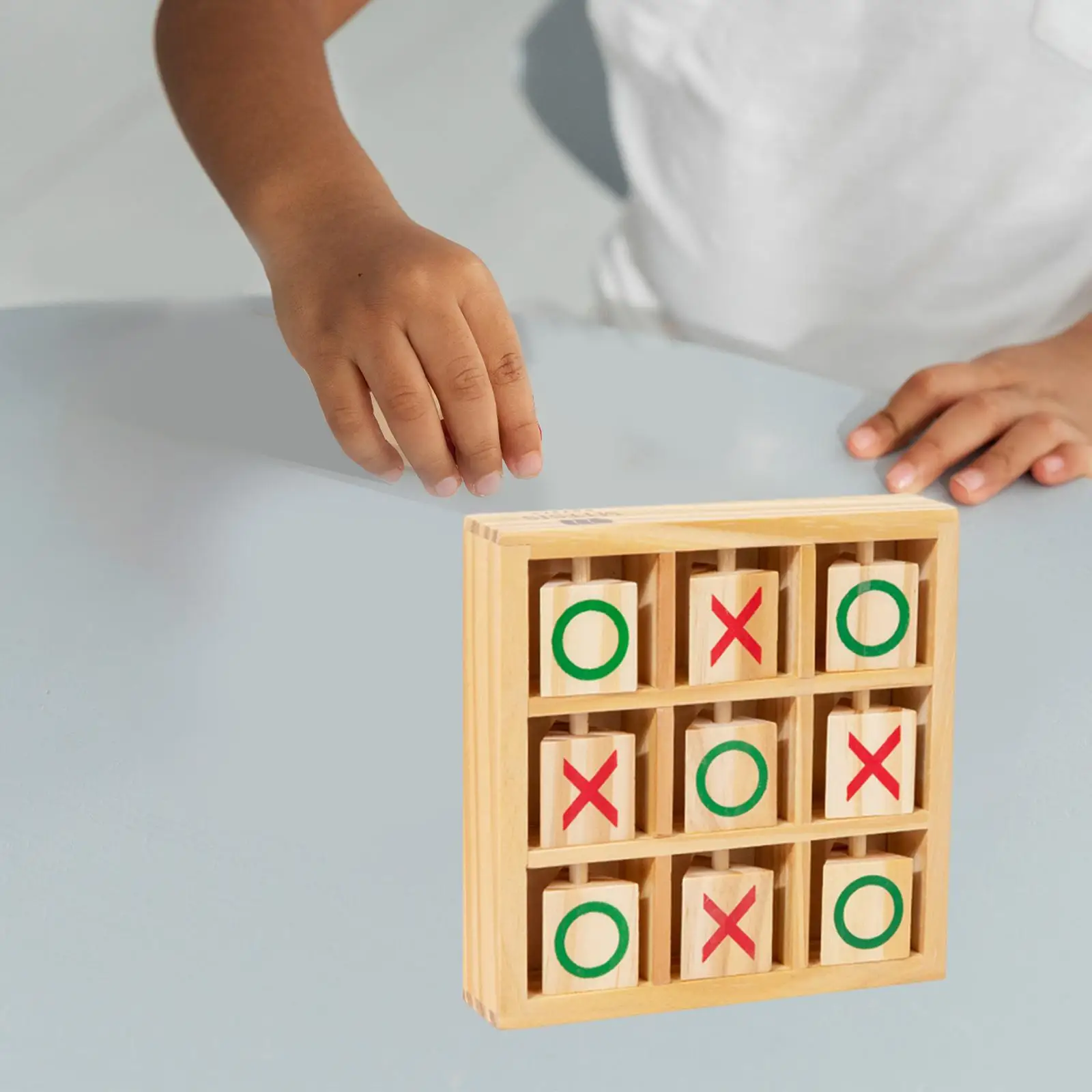 Tic TAC TAC Toe Board Game, Atividade Noturna Tradicional, Decoração de Mesa de Café para Crianças e Adultos, Brinquedos Educativos, Quebra-cabeças