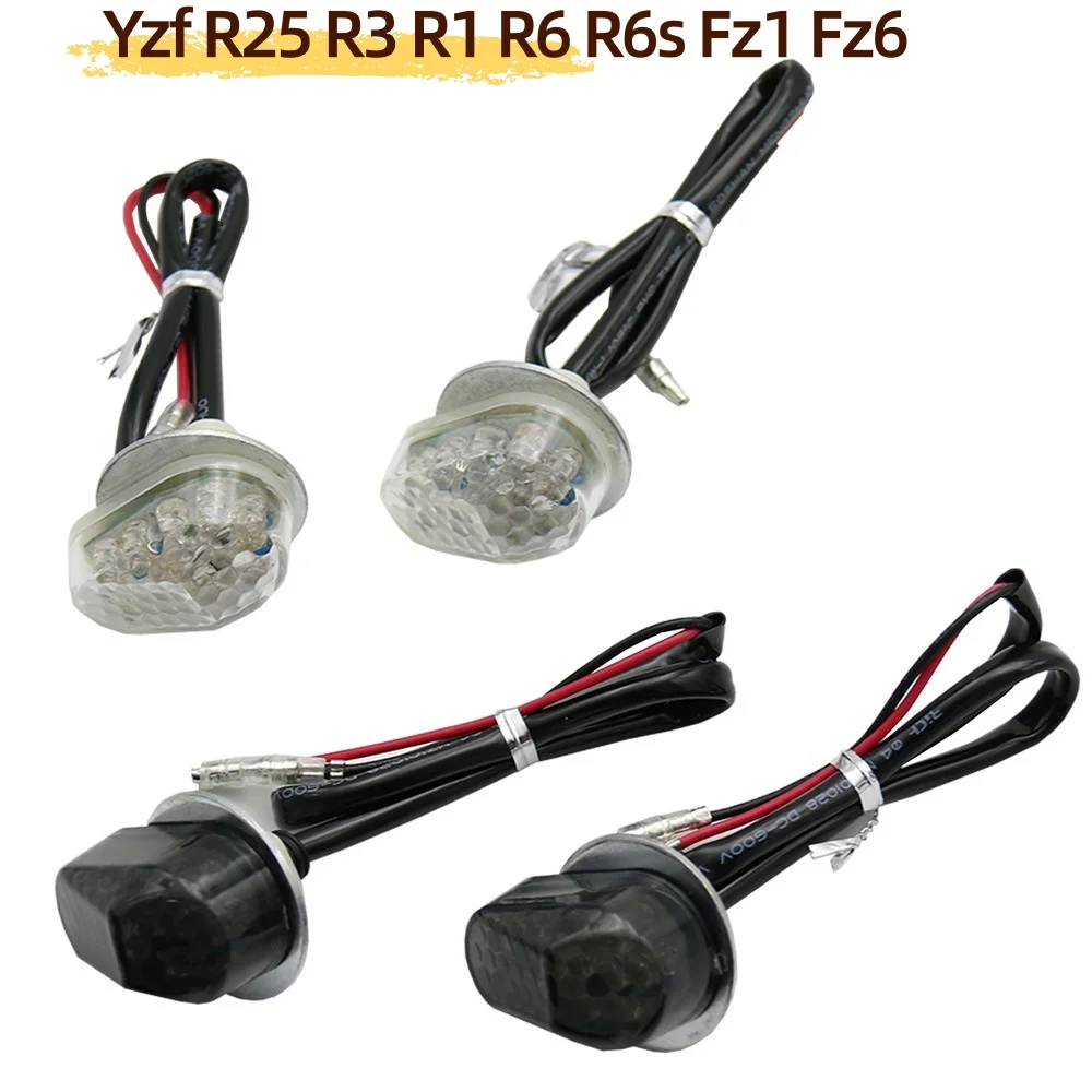 Motorcycle Led Smoke Turn Signal Light For Yzf R25 R3 R1 R6 R6s Fz1 Fz6