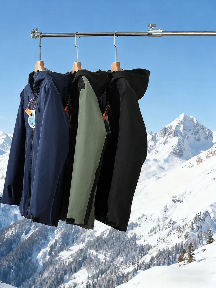 

Теплая мужская куртка с капюшоном из смесового пуха (80% пуха) и хлопка, осенне-зимняя, водонепроницаемая, ветрозащитная, повседневная, больших размеров, в стиле Cleanfit