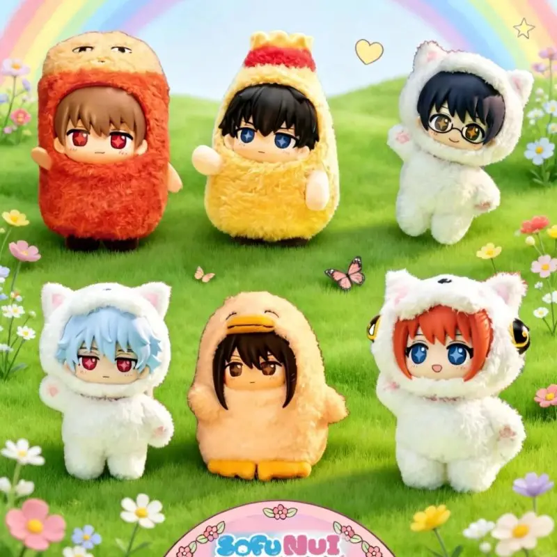 

In Stock Bandai TOPTOY & SofuNui Gintama Vinyl Doll Blind Box Backpack Pendant Keychain Decoration Collectible Toy Birthday Gift