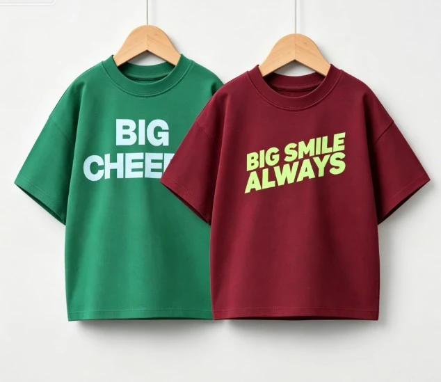 Kids Summer Cotton T Shirt With Marine Animal And Positive Text Prints Short Sleeve Casual Top For Boys Girls Daily Play Tees