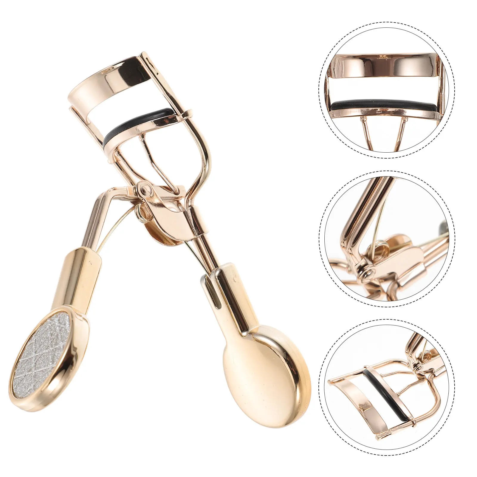 Professional Eyelash Curler Stainless Steel Glitter Design Easy Squeeze Hold Curl Tool for Flawless Makeup Long Term Durability