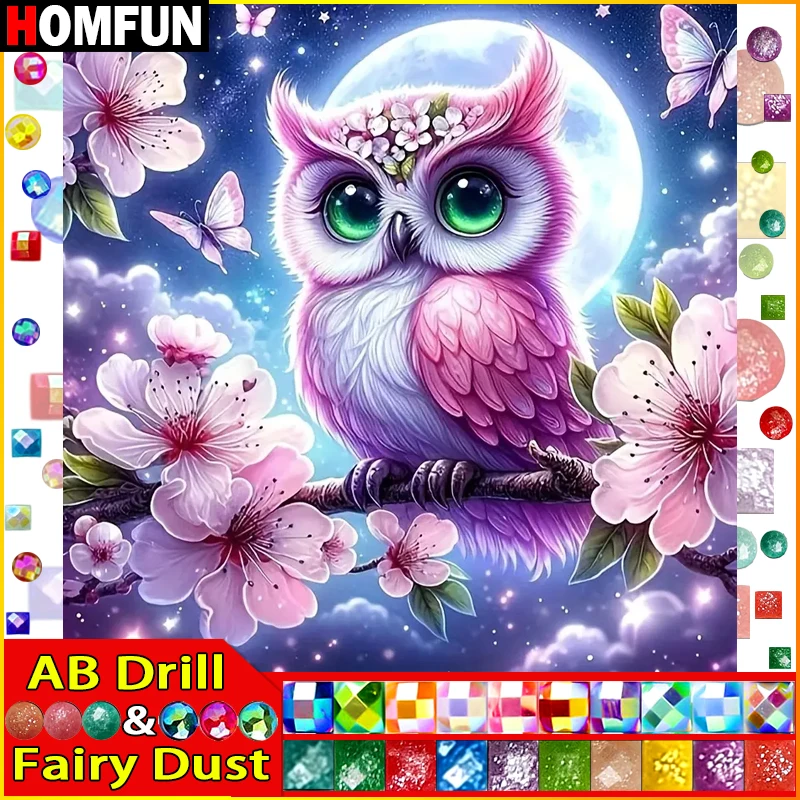 HOMFUN Fairy Dust AB Art 5D Diy Diamond Painting 