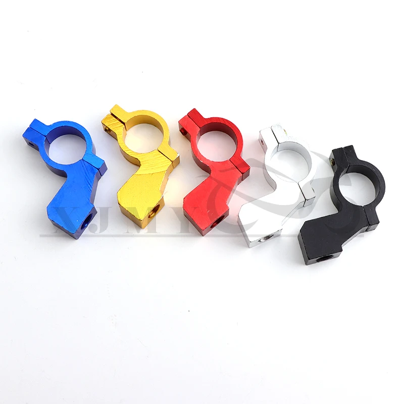 Universal motorcycle bicycle ATV rearview mirror bracket mounting adapter bracket clamping screw CNC aluminum 22mm 7/8 