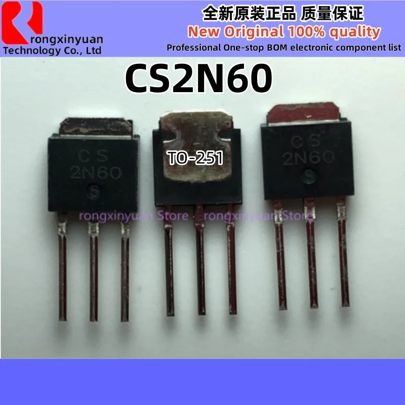 CS1N60 CS1N60A3H CS1N60C3H 1N60 CS2N60 CS2N60A3H 2N60 CS4N60 CS4N60A3HD 4N60 CL4N65D 4N65 CFU4N60 HX1N60 TO-251 100%, 10 개, 신제품