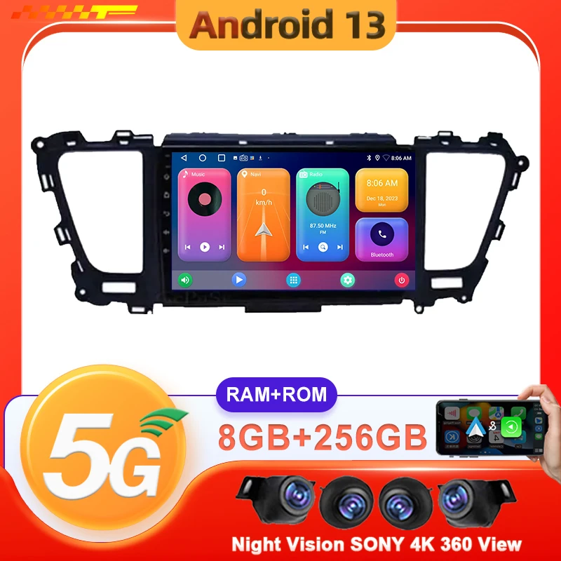 

Автомобильный Android 13 DSP IPS для Kia Carnival YP Sedona 2014-2020, автомобильное радио, мультимедийный видеоплеер, навигатор GPS, 2Din, DVD, Wi-Fi