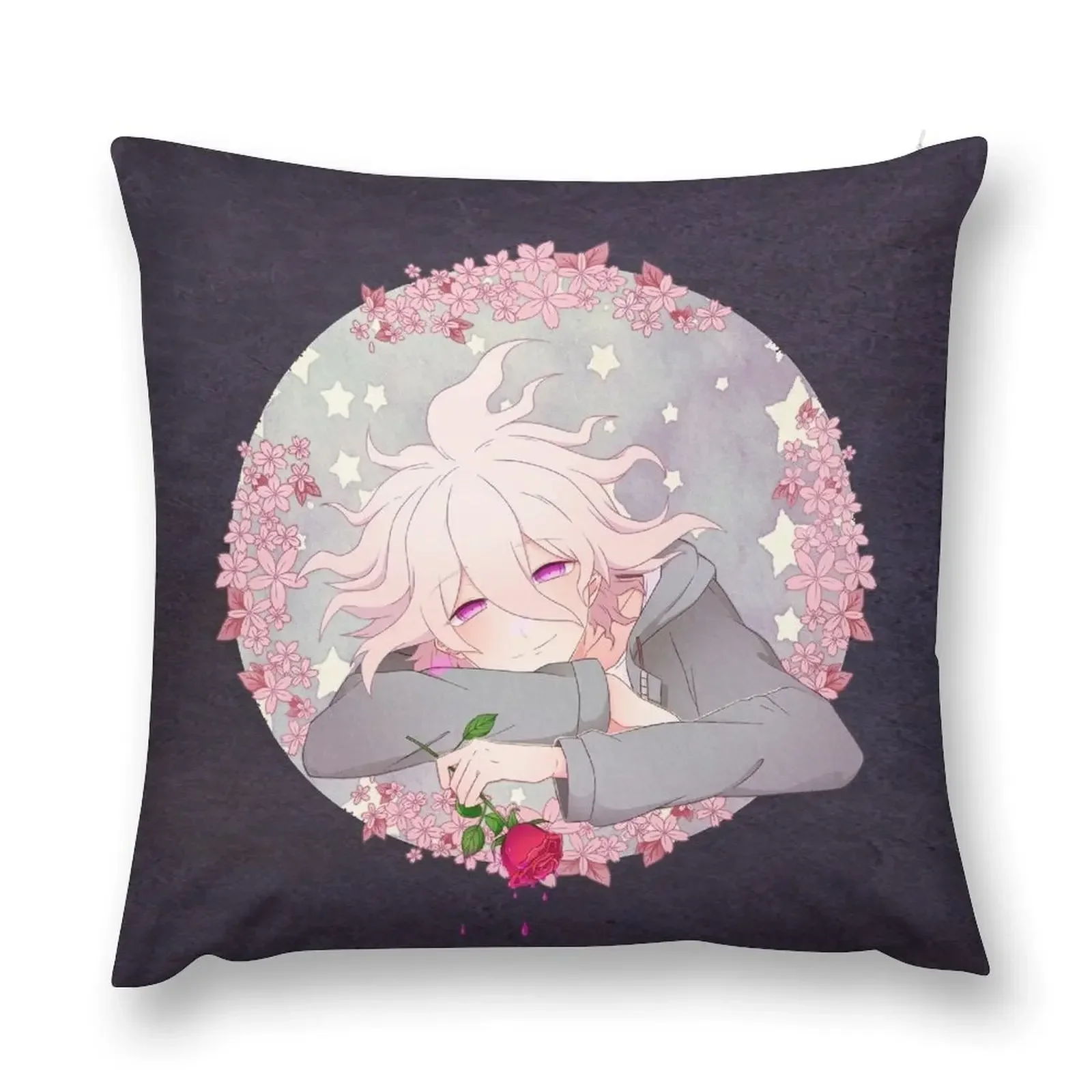 [Danganronpa 2] Komaeda Nagito Throw Pillow Christmas Covers pillow cover christmas Embroidered Cushion Cover pillow