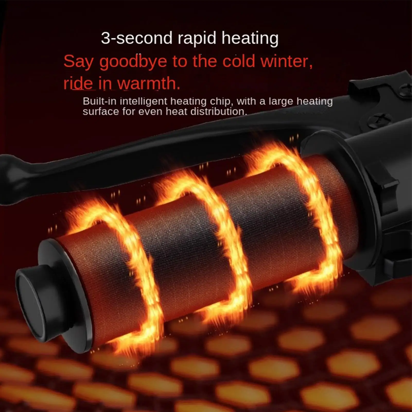 Motorcycle Handlebar Cover Plug-In 3-Temperature Waterproof Heated Motorcycle Handlebar Cover for Commuting City Touring Travel