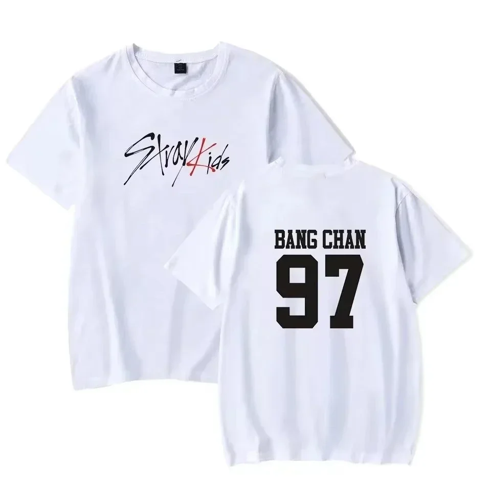 Classic Trend Kpop Stray Kids T Shirt SKZ Women T-shirt Straykids Seungmin FELIX HYUNJIN JEONGIN MINHO Short Sleeve Shirt