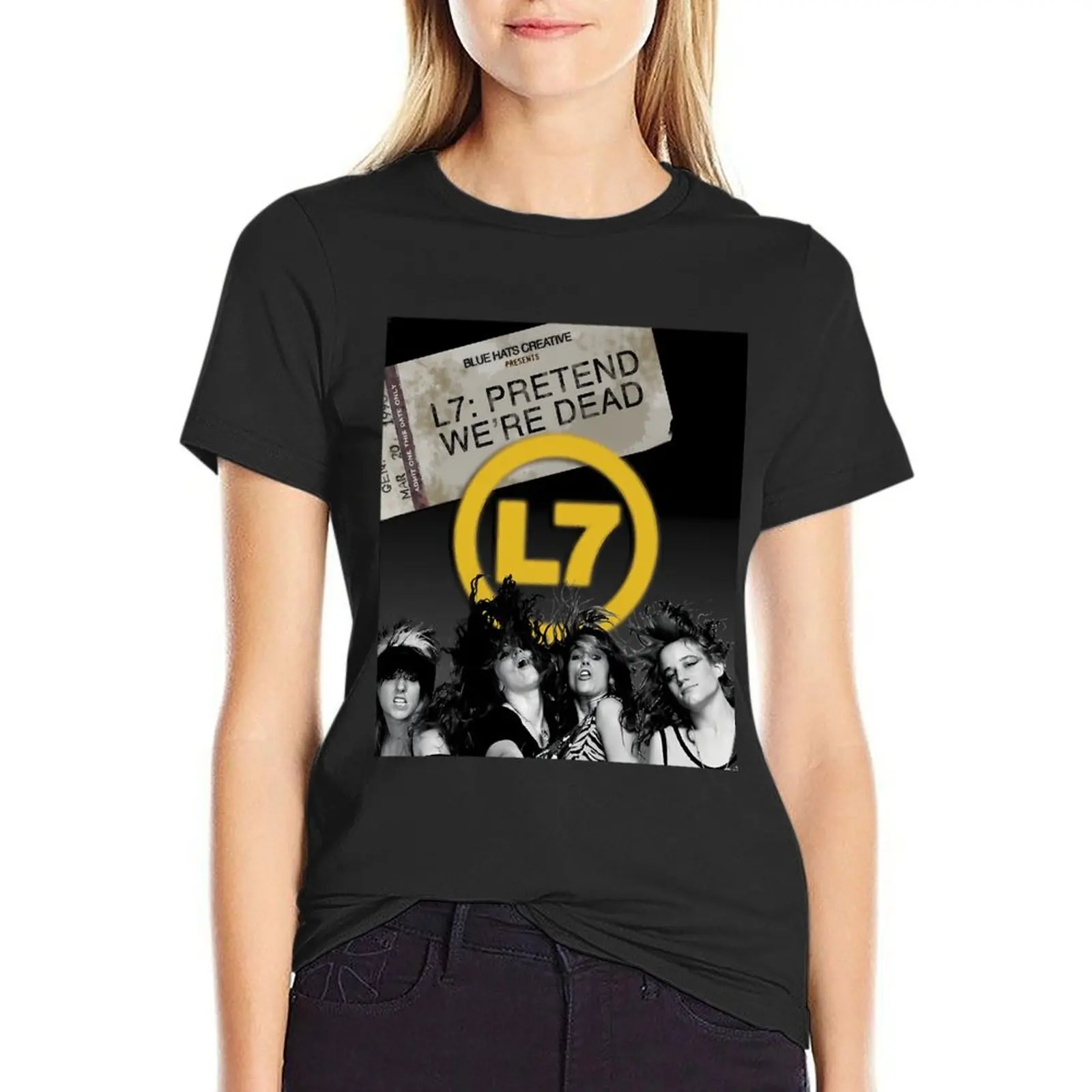 

Pretend We Are Dead L7 T-Shirt animal print plus size tops new edition funnys cropped t shirts for Women