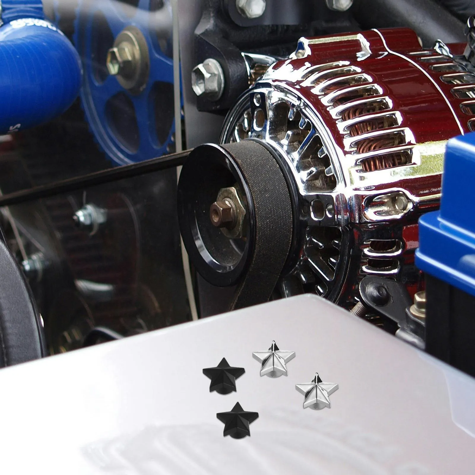 

8Pcs Star Shaped Tire Valve Caps Stainless Steel Valve Stem Covers for Car Motorcycle Bicycle Truck Auto Accessories