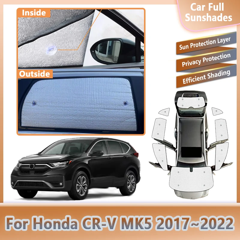 

Car Sunshade For Honda CR-V CRV CR V MK5 2017~2022 2018 2019 2020 2021 Anti-UV Window Shading Sun Visor Covers Car Accessories