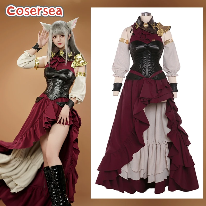 Cosersea Neo Ishgardian Maiming Косплей Костюм Игра FF14 Final Fantasy Хэллоуин Женское Платье Униформа Вечерние Костюм Экипировка Полный комплект Cosersea Neo Ishgardian Maiming Косплей Костюм Игра FF14 Final Fantasy Хэллоуин Женское Платье Униформа Вечерние Костюм Экипировка Полный комплект