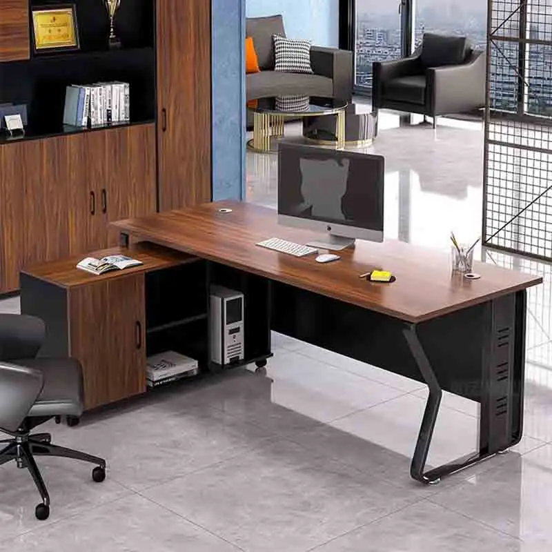 Conference Standing Office Desks Drawers Modern Meeting Boss Office Desk Wooden Keyboard Scrivania Ufficio Lavoro Room Furniture